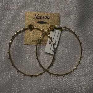 Natasha Gold Hoop Earrings